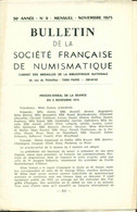 Bulletin De La Société Française De Numismatique . No 9 - Livres & Logiciels