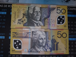 AUSTRALIA 50 DOLLARS 2005/2013 - S/n: IE 08 227 998 -  P 60 POLYMER See Scann - 2005-... (polymère)