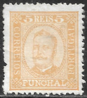 Funchal – 1892 King Carlos 5 Réis Mint Stamp - Funchal