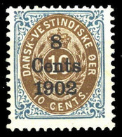 1902, Dänisch Westindien, 24 A I, * - Dänisch-Westindien