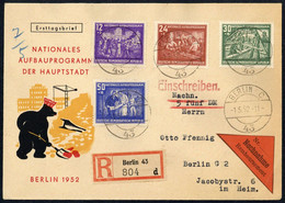 1952, DDR, 303-06, FDC - Non Classificati