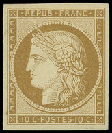 * EMISSION DE 1849 - 1    10c. Bistre-jaune, Très Frais Et TB - 1849-1850 Ceres