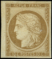 * EMISSION DE 1849 - 1a   10c. Bistre-brun, Bdf, Quasiment **, TTB - 1849-1850 Ceres