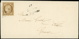 Let EMISSION DE 1849 - 1a   10c. Bistre-brun, Obl. PC 1404 S. LAC Locale Du 2/4/52, Cursive 49/GIVRY/EN-ARGONNE, TTB - 1849-1876: Classic Period