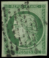 EMISSION DE 1849 - 2b   15c. Vert FONCE, Obl. ETOILE, TB. C - 1849-1850 Ceres