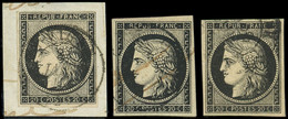 EMISSION DE 1849 - 3    20c. Noir Sur Jaune (3) Obl. Càd De Janvier 1849, TB - 1849-1850 Ceres