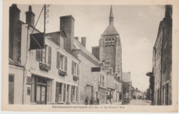 (45) CHATEAUNEUF-SUR-LOIRE . La Grande Rue ( + Restaurant Classé / Auto Années 1920) - Autres & Non Classés