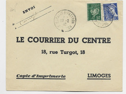 PETAIN 50C +10C MERCURE LETTRE ENVELOPPE ESTAING 17.2.1942 AVEYRON - 1941-42 Pétain