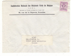 Belgique - Devant De Lettre De 1950 - - Typo Precancels 1936-51 (Small Seal Of The State)