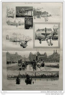 Danemark - Vues De Copenhague - Ruines Du Château De Christiansborg- Page Original 1888 - Documentos Históricos