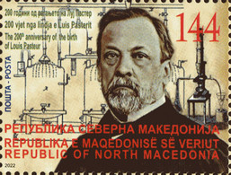 Republic Of North Macedonia/2022/Science/The 200th Anniversary Of The Birth Of Louis Pasteur - Macedonia