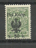 Poland Polska 1918 Polnisches Korps Michel 14 A MNH - Neufs