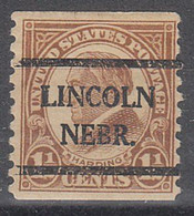USA Precancel Vorausentwertungen Preo Bureau Nebraska, Lincoln 598-42 - Preobliterati