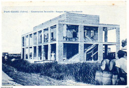Delcampe - GABON ( Afrique ) - PORT GENTIL - Construction Immeuble - Banque Afrique Occidentale - Gabun