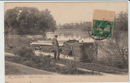 Delcampe - Péniche à Elbeuf (76 - Seine Maritime) Bords De Seine - Hausboote