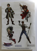 Planche Stickers 2007 The Masked Queen And The Tower Of Mirrors Dragon Quest Swords Square Enix Jeux Vidéos Manga - Autocollants