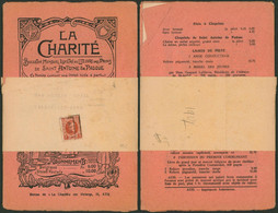 Houyoux - N°192 + Préo "Ath 1926" Sur Bulletin Mensuel Illustré "La Charité" > Lavaux-St-Anne / Abonnement 6 Fr. - Rolstempels 1920-29