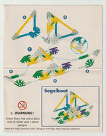 K'NEX Brochure-leaflet Creative Construction Zeilboot-segelboot Hasbro GMBH Soest (D) - K'nex