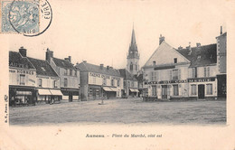 AUNEAU (Eure Et Loir) - Place Du Marché Côté Est - Café Du Commerce, Charcuterie, Maison H. Legendre - Auneau