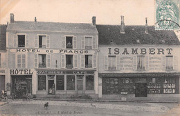 AUNEAU (Eure Et Loir) - L'Hôtel De France - Attelage De Cheval, Patisserie, Isambert, Maison L. Dacron - Auneau