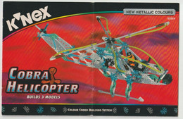 K'NEX Brochure-leaflet Creative Construction 22524 COBRA Helicopter - K'nex
