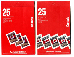 RC 20964 CANADA FLAG 2 COUVERTURES DIFFERENTES CARNETS COMPLETS BOOKLETS MNH NEUF ** - Ganze Markenheftchen