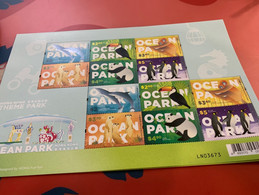 Hong Kong Stamp MNH Ocean Park Pandas Dolphin Monkey Penguin Toco Toucan Meerkat - Unused Stamps