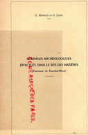 46- GOURDON MURAT-SONDAGES ARCHEOLOGIQUES SITE DE MAZIERES-MANOUS ET LINTZ- 1967 - Midi-Pyrénées