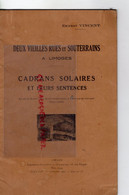 87- LIMOGES- CADRANS SOLAIRES ET LEURS SENTENCES- RUE CONSULAT -TEMPLE--ERNEST VINCENT-1944-DELAGE PLAN FAYEN - Limousin