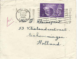 Engeland Brief Met Olympiadezegel 1948 Colne 9-nov-1948 (5979) - Sommer 1948: London