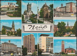 D-41460 Neuss Am Rhein - Alte Ansichten - Schwann-Gymnasium - Stadthalle - Heuss-Platz - Cars - Nice Stamp - Neuss