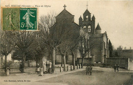 Bieujac * La Place De L'église Du Village * Villageois - Sonstige & Ohne Zuordnung