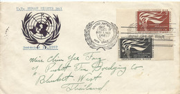 Verenigde Naties - New York Brief Uit 1957 Met 2 Postzegels (5994) - Lettres & Documents