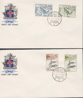 1959. ISLAND. FAUNA Set On FDC HAFNARFJÖRDUR 25. XI. 1959. Unusual With FDC Outside Reykj... (Michel 335-338) - JF518928 - Covers & Documents
