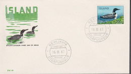 1967. ISLAND. FAUNA 20 KR On FDC. (Michel 408) - JF518947 - Cartas & Documentos