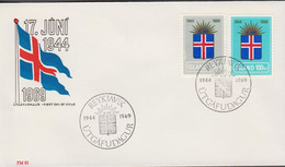 1969. ISLAND. 25 Years Republic Island Set On FDC. (Michel 430-431) - JF518950 - Covers & Documents