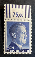 Deutsches Reich Freimarke Adolf H. Mi. 802 B Postfrisch/** MNH Bogenrand - Neufs