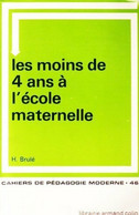 Les Moins De 4 Ans à L'école Maternelle De Claude Brulé (1977) - 0-6 Years Old