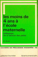 Les Moins De 4 Ans à L'école Maternelle De Claude Brulé (1975) - 0-6 Years Old