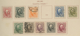 Duc Adolf Série Ø.  Cote Yv. 72,--€ - 1891 Adolphe Front Side