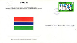 Gambie.  Enveloppe FDC. Coupe Du Monde De Football Espana 82. - Gambia (1965-...)
