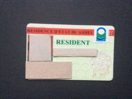 CARTE D’IDENTITE Résidence D’Etat Du Sahel  RÉSIDENT Alger - Altri & Non Classificati