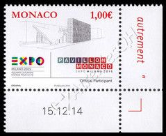 Monaco 2015: Expo 2015 ** - 2015 – Milán (Italia)