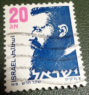 Israël - 1986 - Michel 1021 Y - Gebruikt - Cancelled - Theodor Herzl - Gebruikt (zonder Tabs)