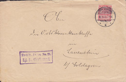 Deutsches Reich Kgl. Preusissche Oberförsterei Purple Cds. COPPENBRÜGGE 1903 Cover Brief LAUENSTEIN (Hannover) Arr. Cds. - Service