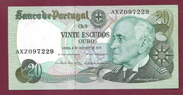 150422 - Billet PORTUGAL BANCO DE PORTUGAL 20 VINTE ESCUDOS 1978 Gago Coutinho - Neuf - Portogallo