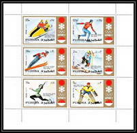189 Fujeira MNH ** Mi N° 839 / 844 A Overprint Jeux Olympiques (olympic Games SAPPORO 72 Hochey Skating Ski Jumping - Winter 1972: Sapporo