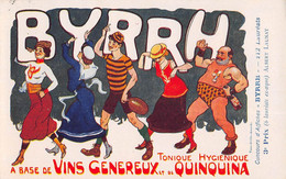 CPA CONCOURS D'AFFICHES BYRRH ILLUSTRATEUR ART NOUVEAU ALBERT LAUNAY (au Verso Signature BARDOU JOB) DEP 66 CATALAN - Sonstige & Ohne Zuordnung