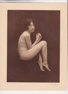 Gravure Nu Féminin Académique Femme Nue érotisme Risque Signé Au Crayon LARYEW 28 X 22 - Afiches