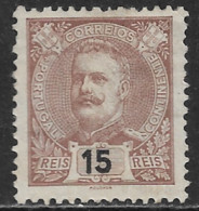 Portugal – 1895 King Carlos 15 Réis Mint Stamp - Neufs